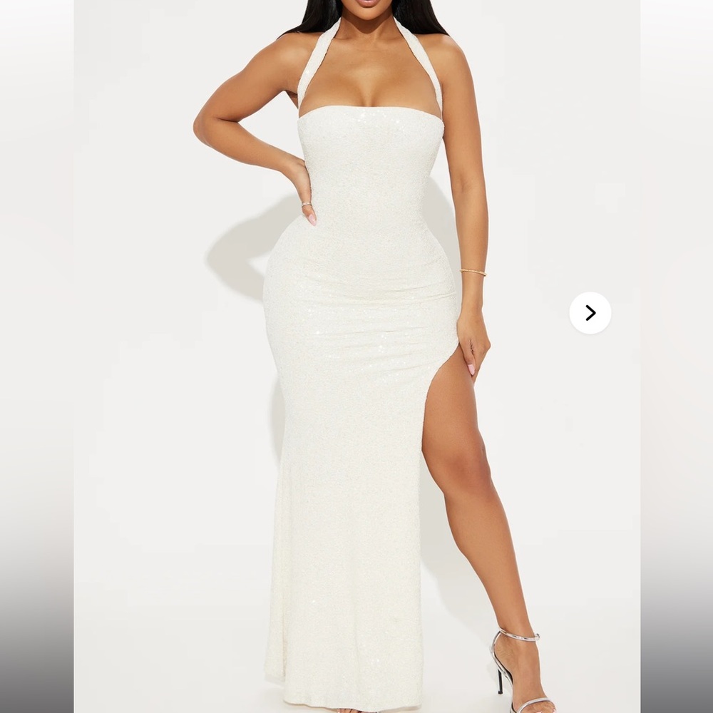 Fashion Nova Lucinda Embellished Maxi Dress Size Small